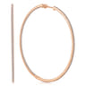 14K Rose Gold 70mm Classic Diamond Hoop Earrings - 3.4 ct
