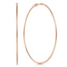 14K Rose Gold 70mm Round Classic Hoop Earrings