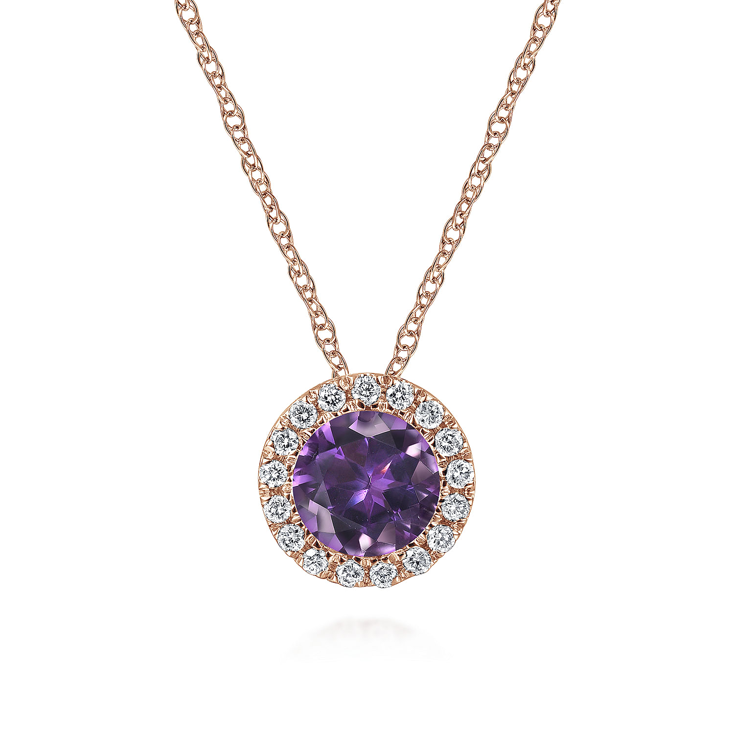 14K-Rose-Gold-Amethyst-and-Diamond-Halo-Pendant-Necklace1