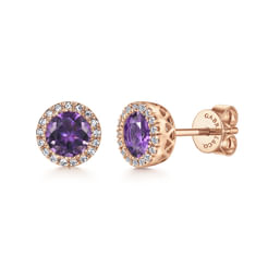 14K-Rose-Gold-Amethyst-and-Diamond-Halo-Stud-Earrings1