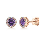 14K-Rose-Gold-Amethyst-and-Diamond-Halo-Stud-Earrings1