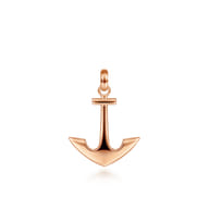 14K Rose Gold Anchor Pendant