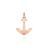 14K Rose Gold Anchor Pendant
