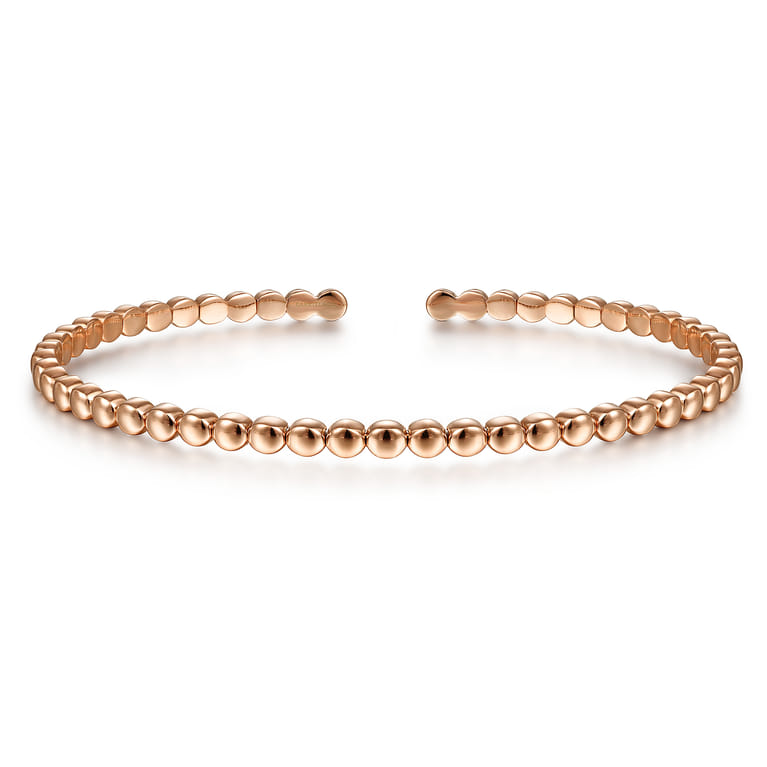 14K Rose Gold Bangle - Shot 1