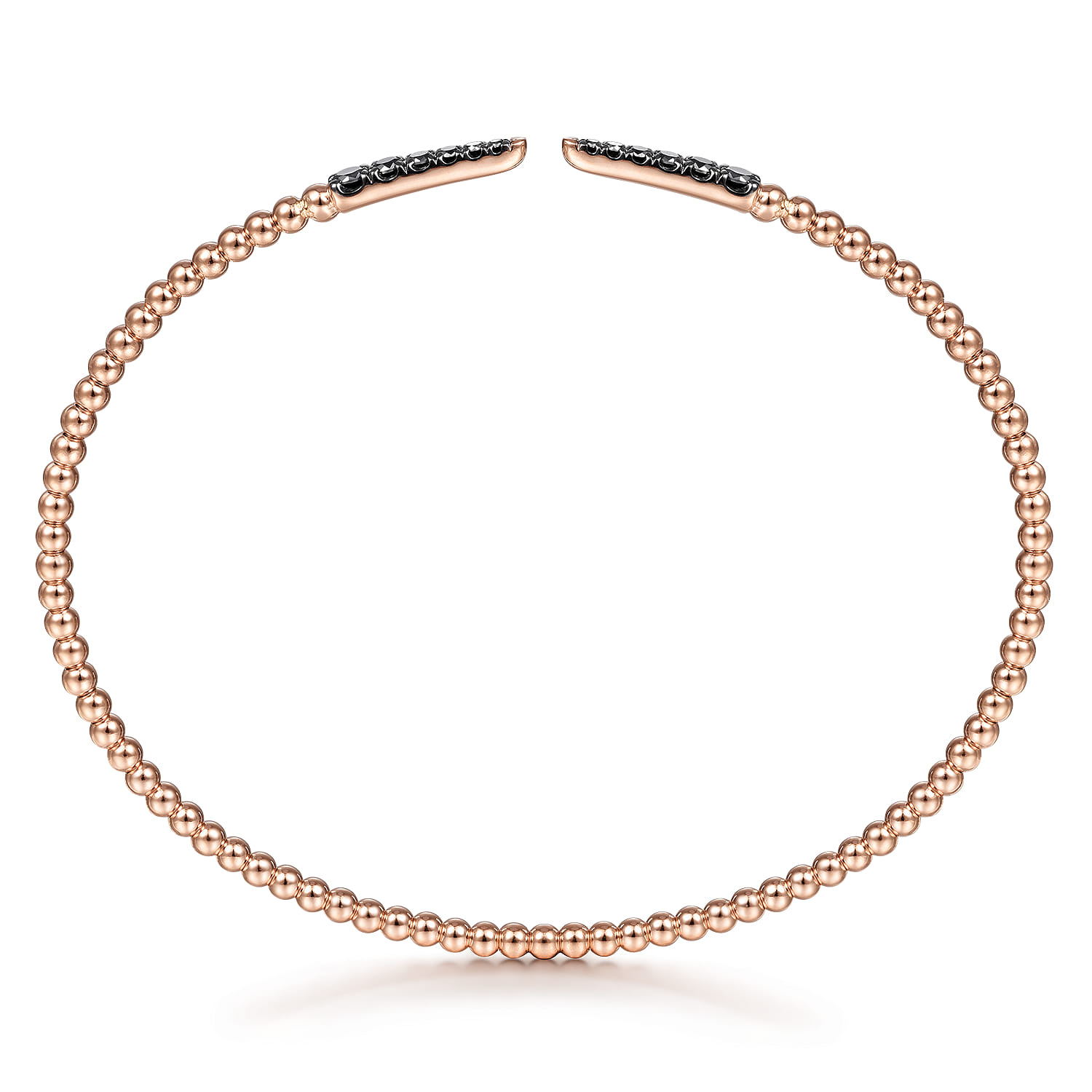 14K Rose Gold Black Diamond Bangle - 0.3 ct - Shot 3