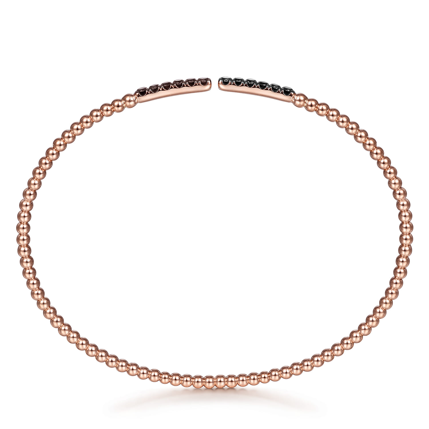 14K Rose Gold Black Diamond Bangle - 0.3 ct - Shot 3