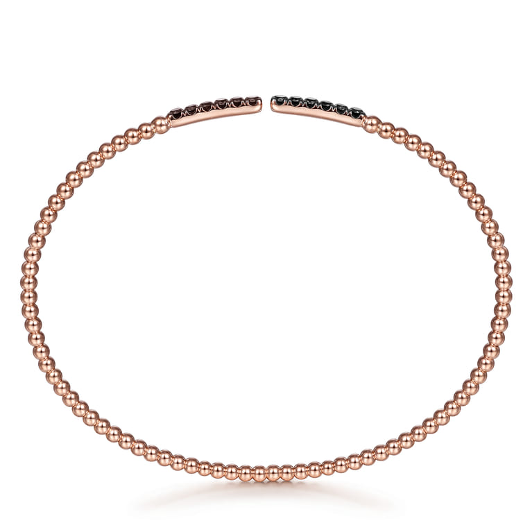 14K Rose Gold Black Diamond Bangle - 0.3 ct - Shot 3