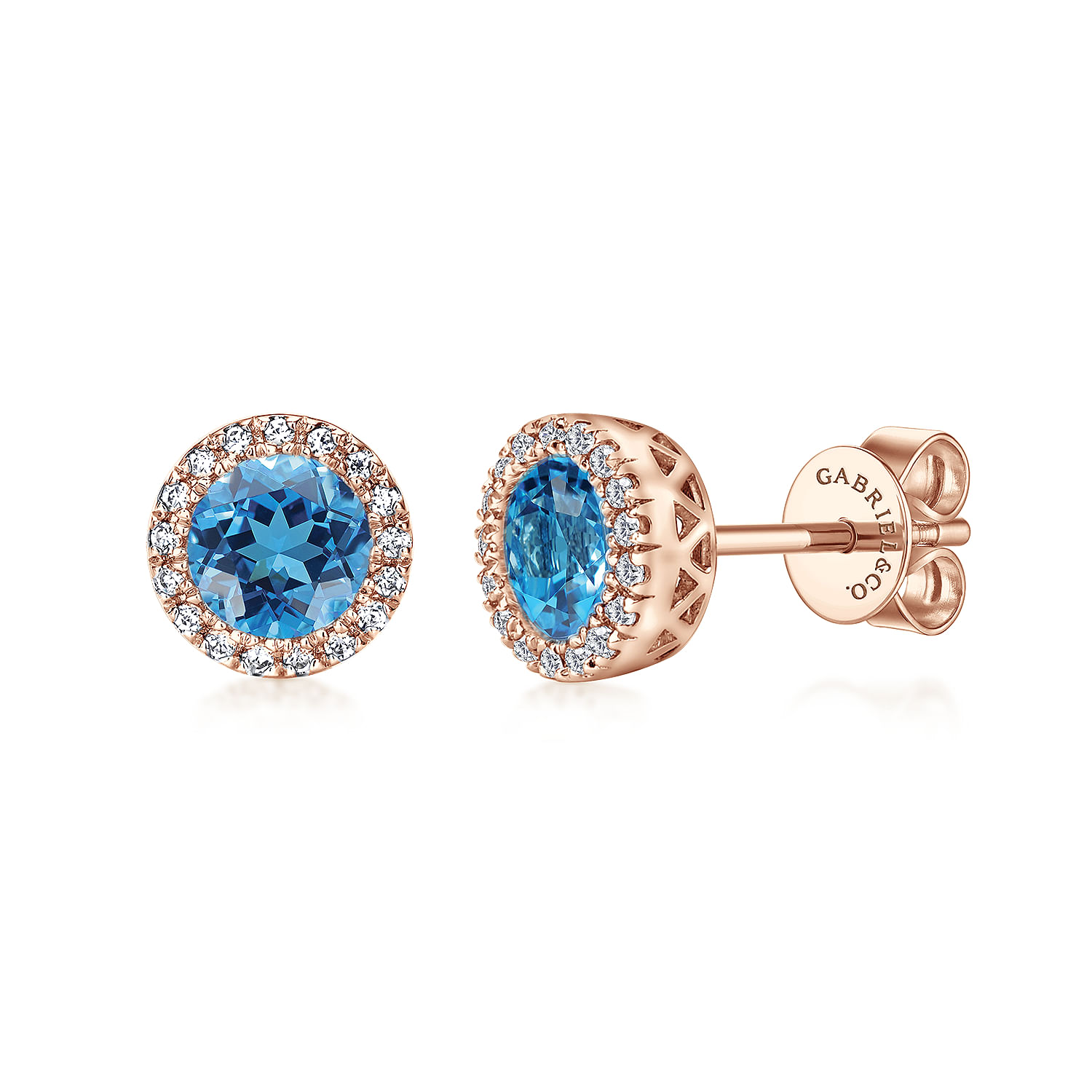 14k Rose Gold Color Stud SKU: EG11000K45BT Gabriel