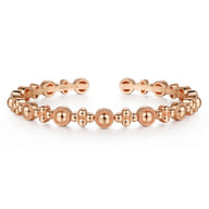14K Rose Gold Bujukan Cuff Bracelet