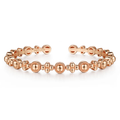 14K Rose Gold Bujukan Cuff Bracelet