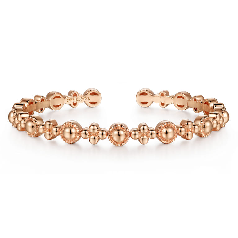 14K Rose Gold Bujukan Cuff Bracelet - Shot 1