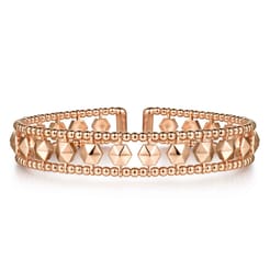14K Rose Gold Bujukan Cuff Bracelet