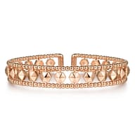 14K Rose Gold Bujukan Cuff Bracelet