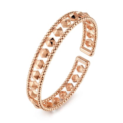 14K Rose Gold Bujukan Cuff Bracelet