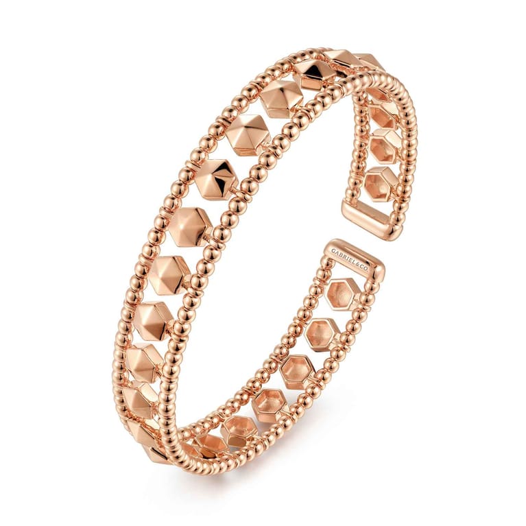 14K Rose Gold Bujukan Cuff Bracelet - Shot 2