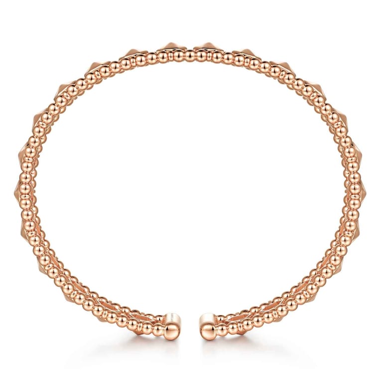 14K Rose Gold Bujukan Cuff Bracelet - Shot 3