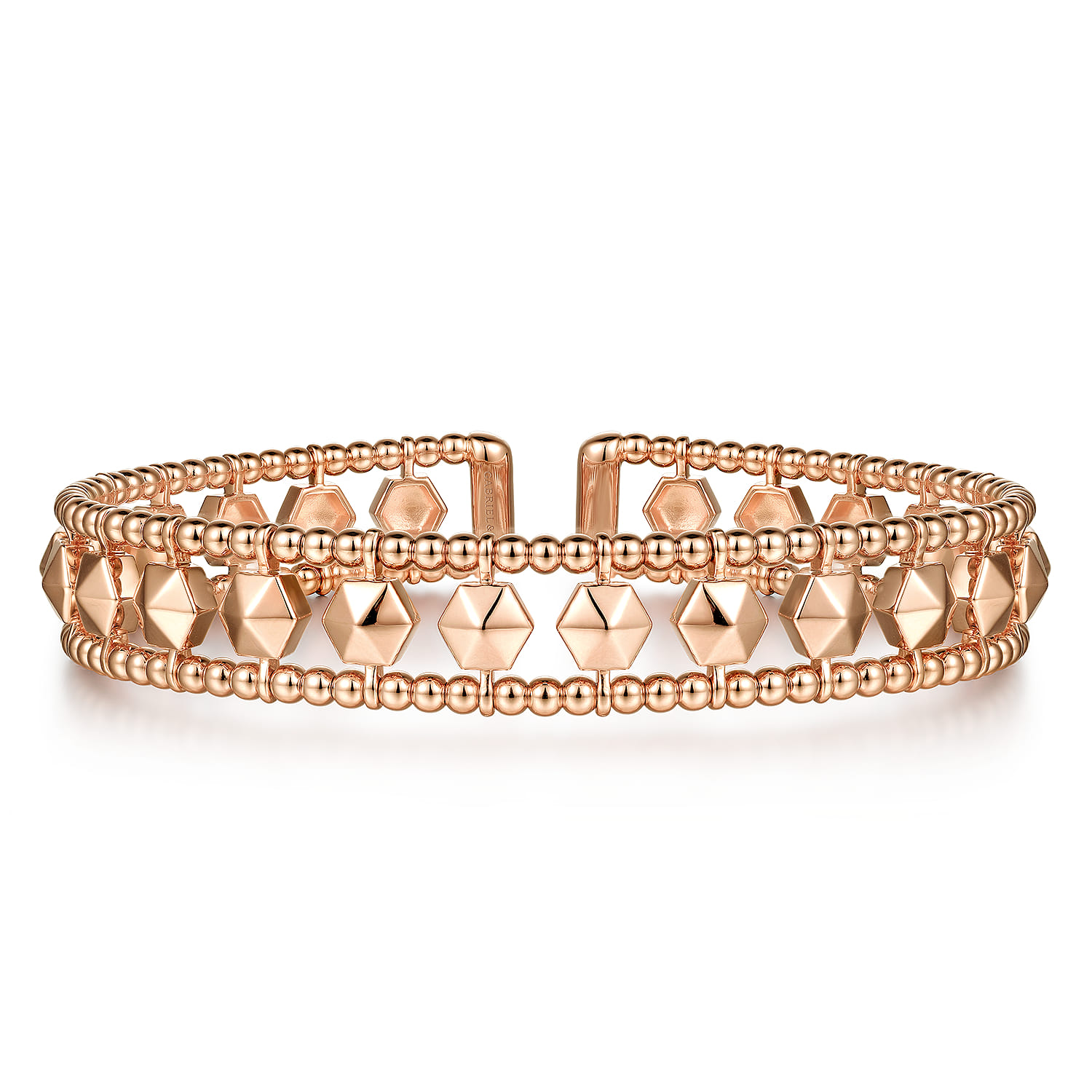 14K Rose Gold Bujukan Cuff Bracelet - Shot 1
