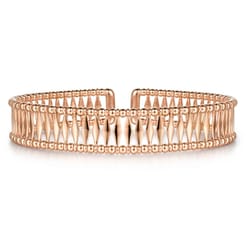 14K Rose Gold Bujukan Cuff Bracelet