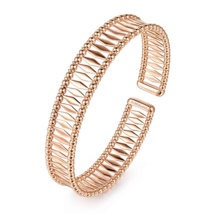 14K Rose Gold Bujukan Cuff Bracelet