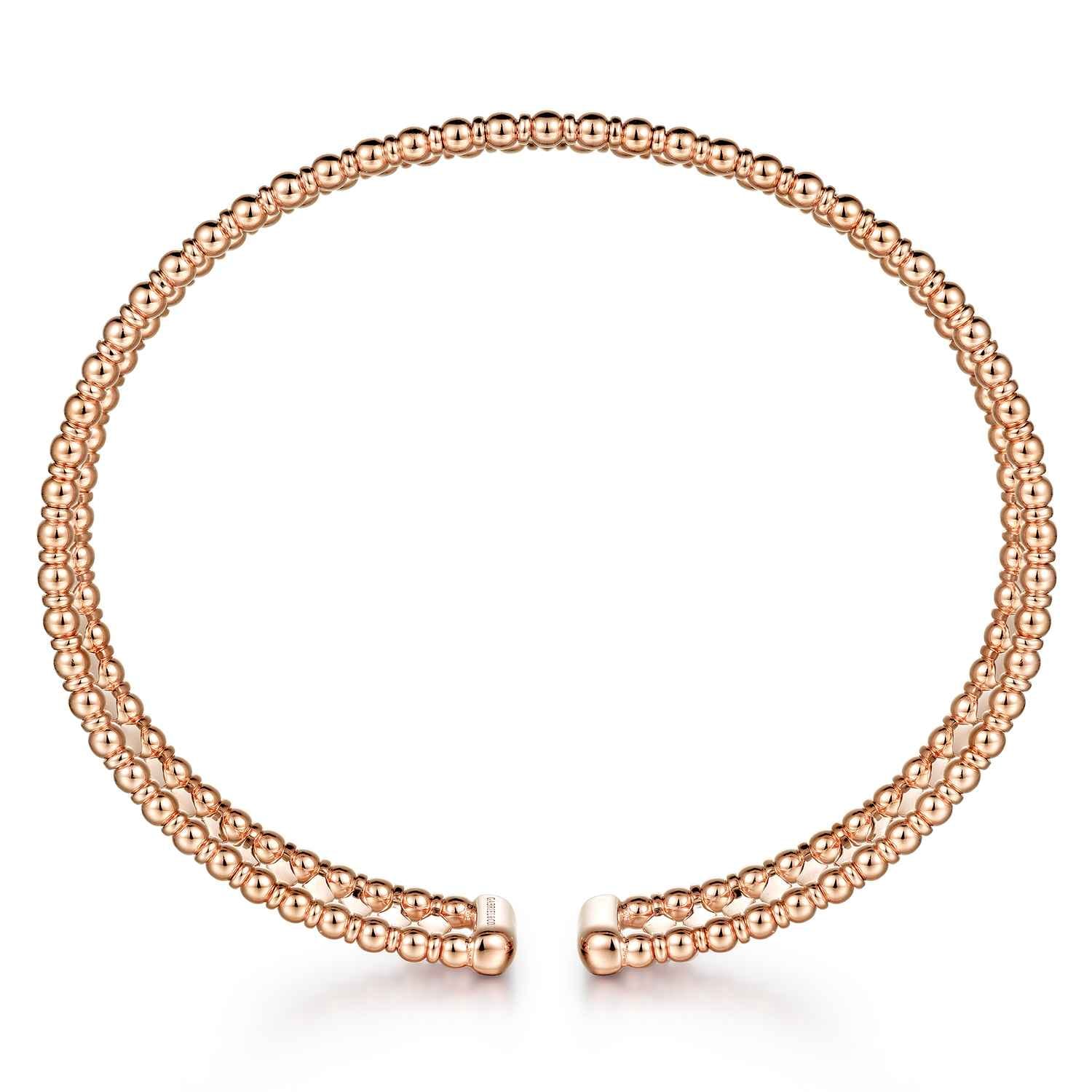 14K Rose Gold Bujukan Cuff Bracelet - Shot 3