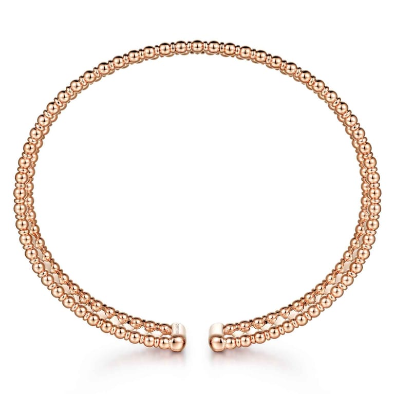 14K Rose Gold Bujukan Cuff Bracelet - Shot 3