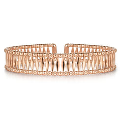 14K Rose Gold Bujukan Cuff Bracelet