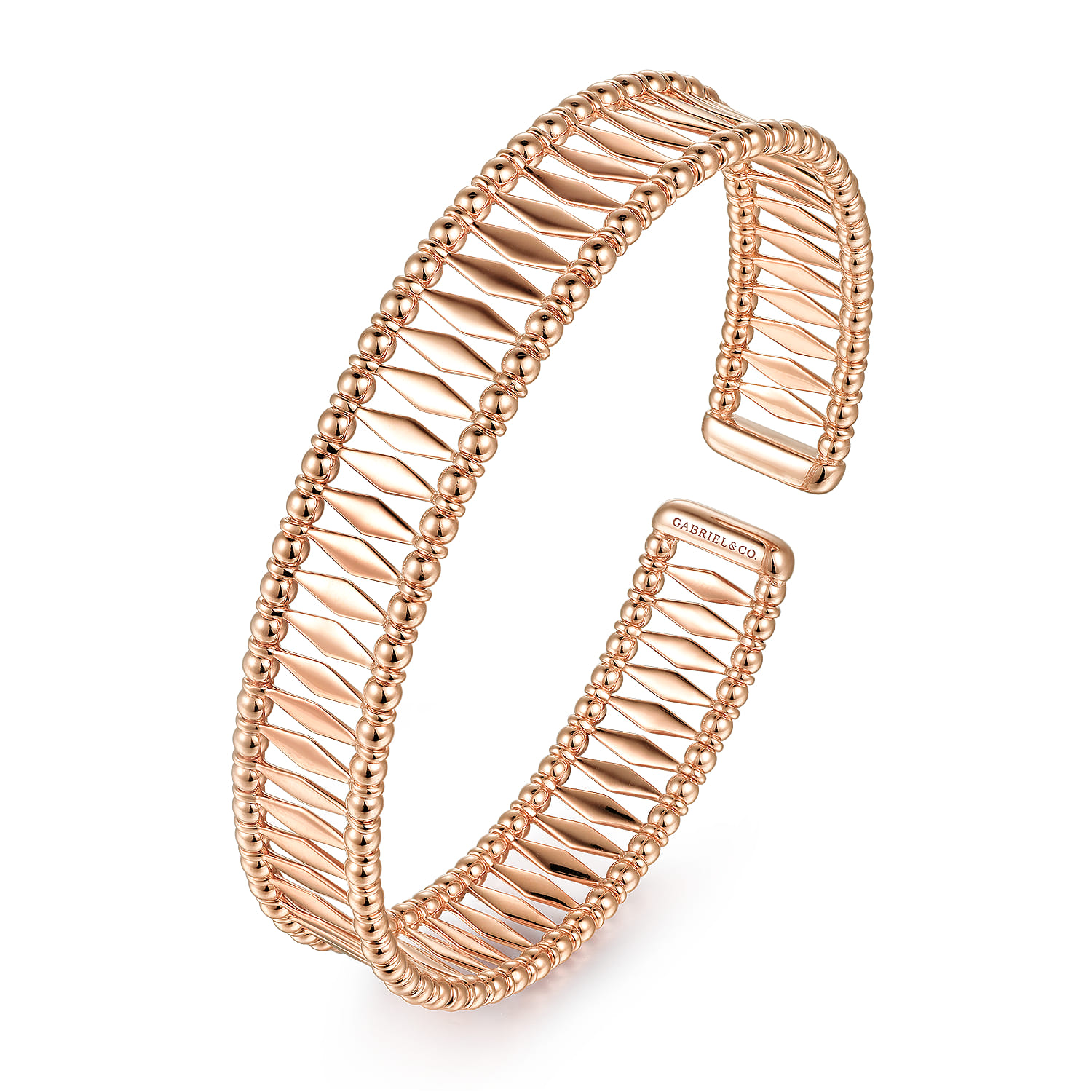 14K Rose Gold Bujukan Cuff Bracelet - Shot 2