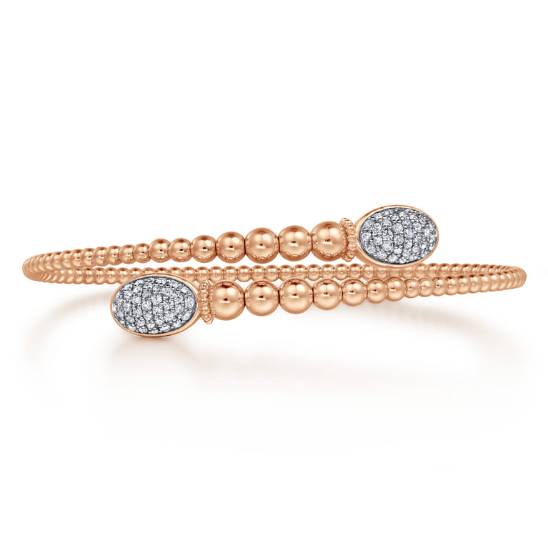 14K Rose Gold Bujukan Diamond Bangle - 0.5 ct - Shot 1