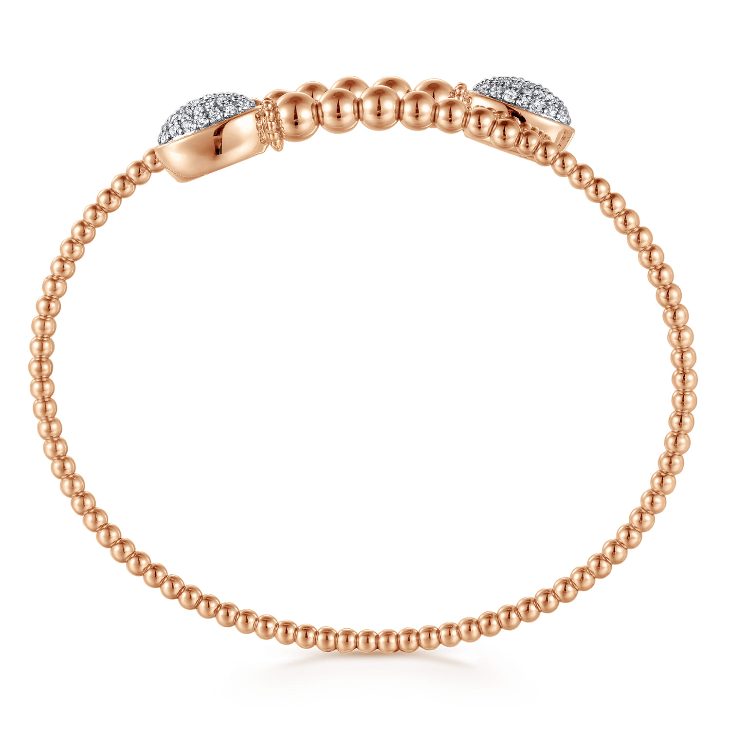 14K Rose Gold Bujukan Diamond Bangle - 0.5 ct - Shot 3