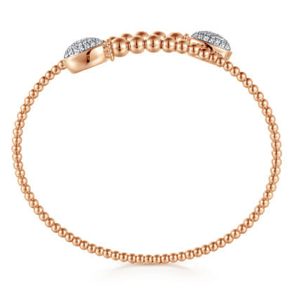 14K Rose Gold Bujukan Diamond Bangle