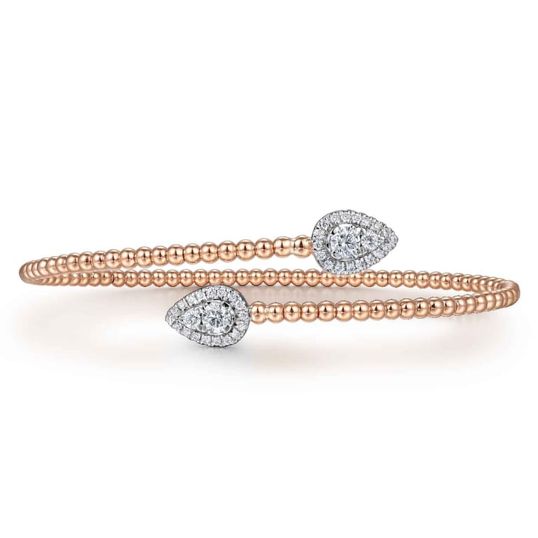 14K Rose Gold Bujukan Diamond Bangle - 0.5 ct - Shot 1