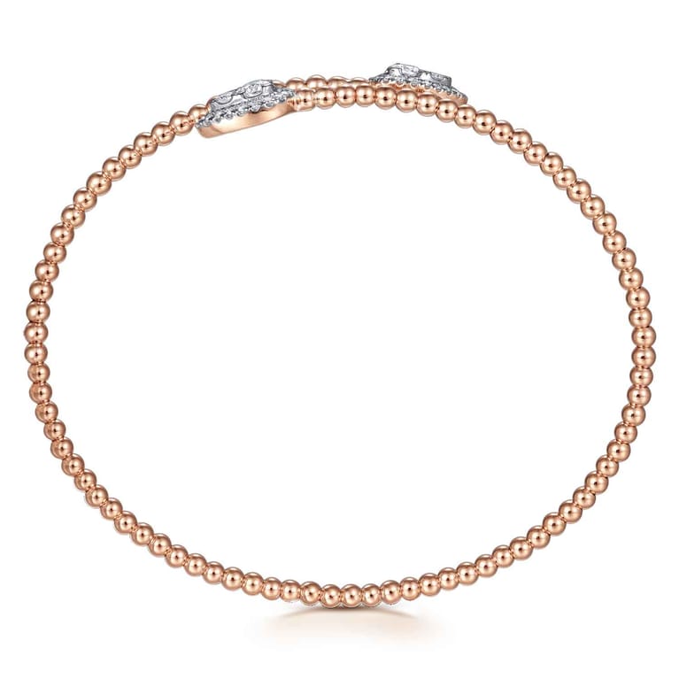 14K Rose Gold Bujukan Diamond Bangle - 0.5 ct - Shot 3