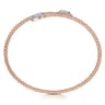 14K Rose Gold Bujukan Diamond Bangle - 0.5 ct