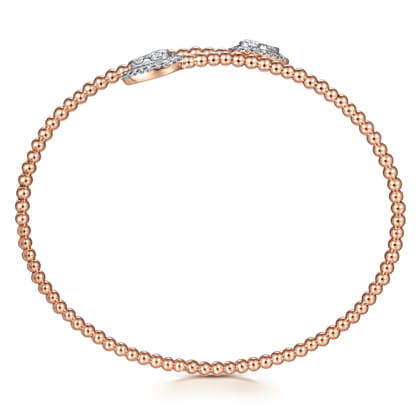 14K Rose Gold Bujukan Diamond Bangle