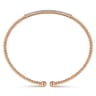 14K Rose Gold Bujukan Diamond Bar Split Bangle - 0.31 ct