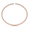 14K Rose Gold Bujukan Diamond Bars Bangle - 0.3 ct