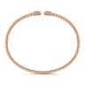 14K Rose Gold Bujukan Diamond Hexagon Split Bangle - 0.11 ct