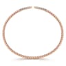 14K Rose Gold Bujukan Diamond Spikes Split Bangle - 0.25 ct