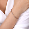 14K Rose Gold Bujukan Diamond Spikes Split Bangle - 0.25 ct