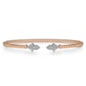 14K Rose Gold Bujukan Diamond Split Cuff - 0.11 ct