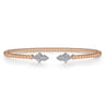 14K Rose Gold Bujukan Diamond Split Cuff - 0.11 ct