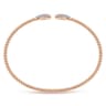 14K Rose Gold Bujukan Diamond Teardrops Bangle - 0.3 ct