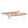 14K Rose Gold Bujukan Fresh Water Pearl Bangle