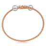 14K Rose Gold Bujukan Fresh Water Pearl Bangle
