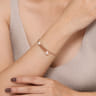 14K Rose Gold Bujukan Fresh Water Pearl Bangle