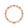 14K Rose Gold Bujukan Marquise Station Diamond Ring - 0.05 ct