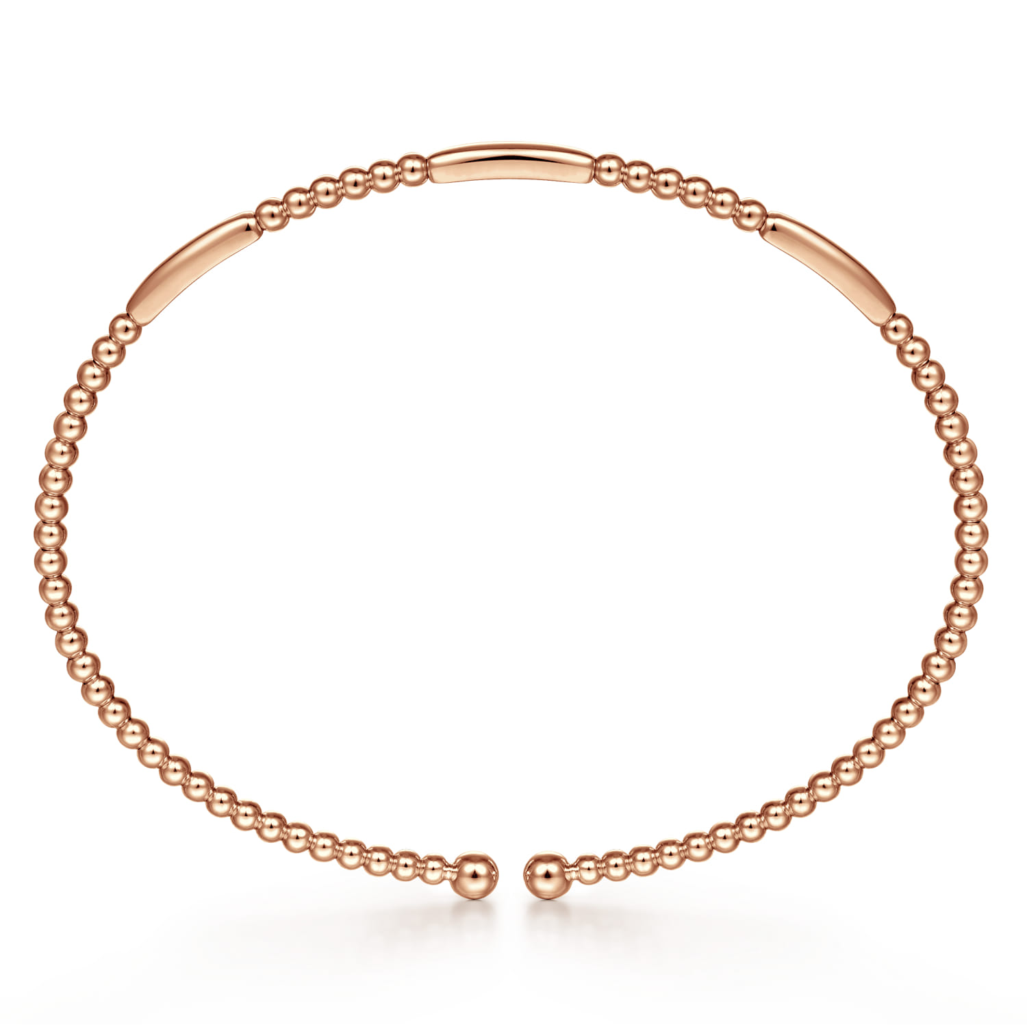 14K Rose Gold Bujukan Open Bangle - Shot 3