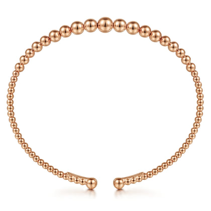 14K Rose Gold Bujukan Open Bangle