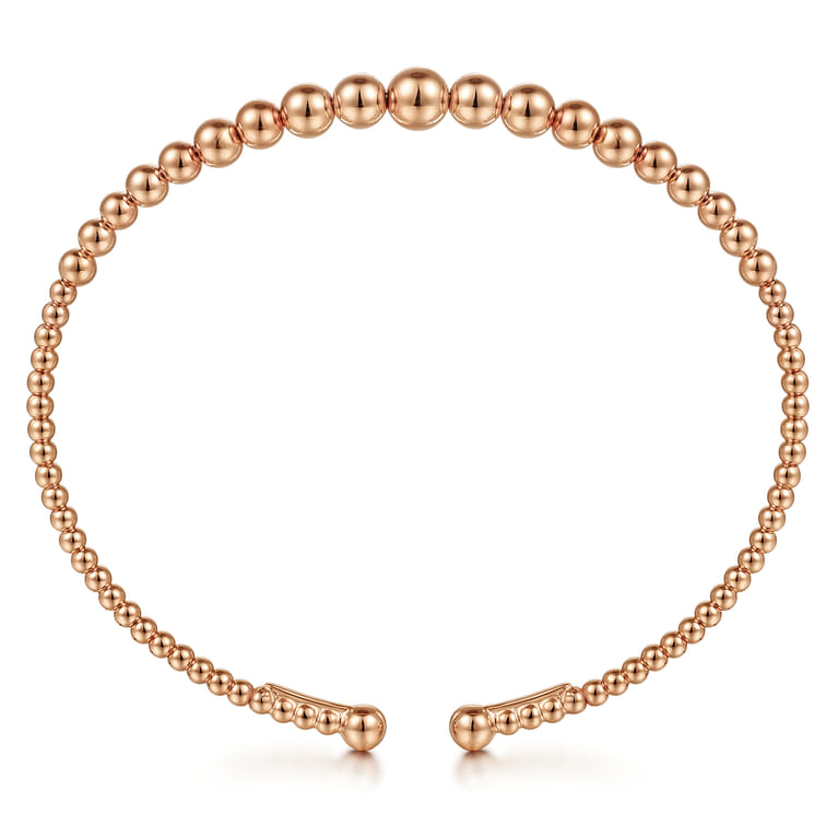 14K Rose Gold Bujukan Open Bangle - Shot 3