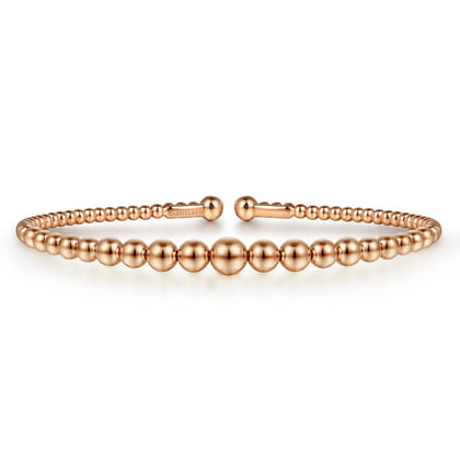 14K Rose Gold Bujukan Open Bangle